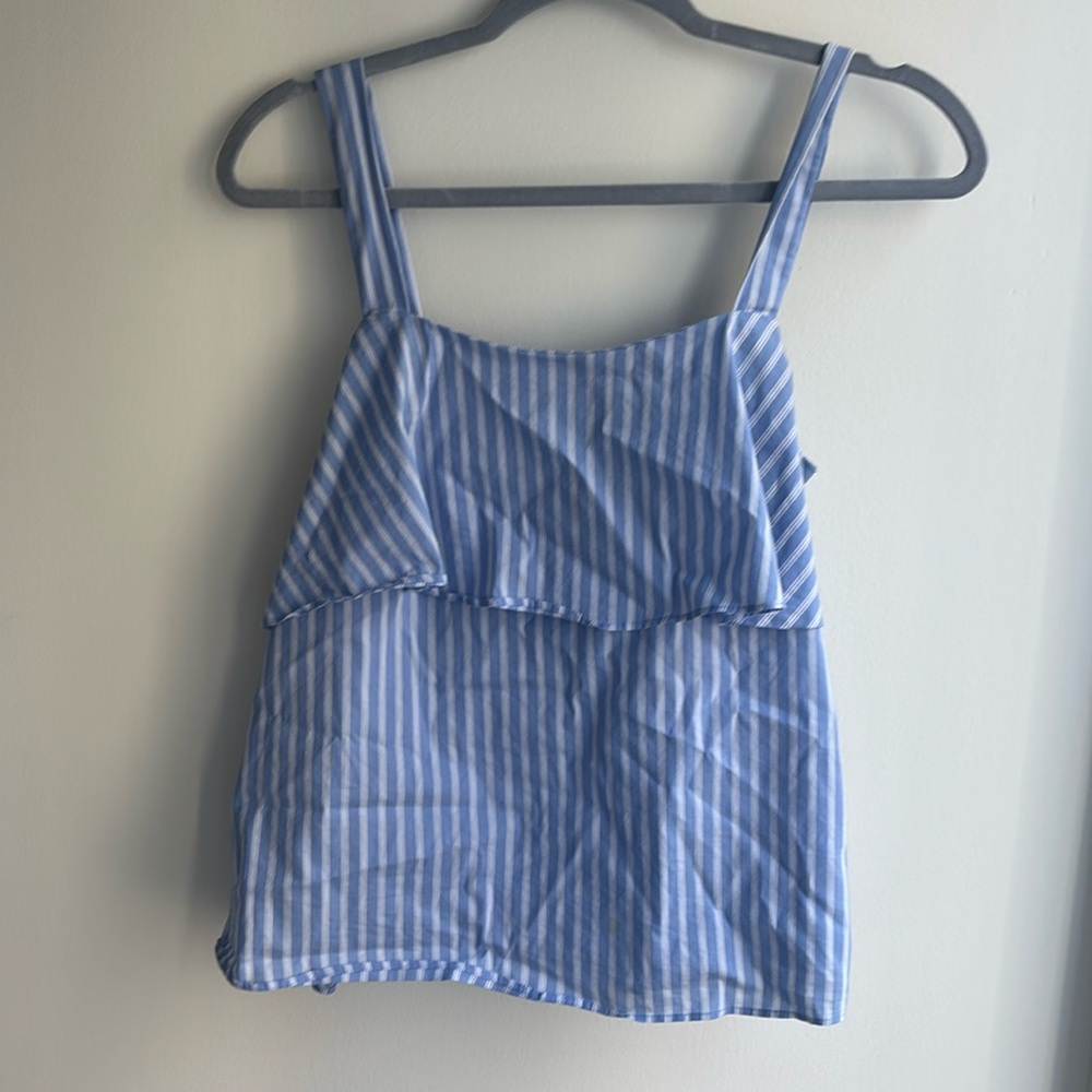 Blue Striped H&M Top